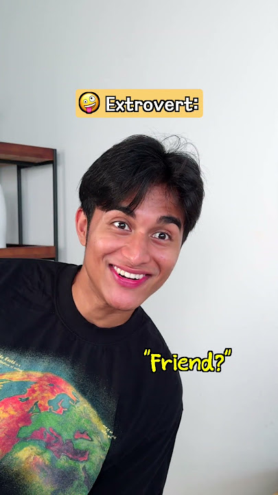 How INTROVERTS vs EXTROVERTS make friends 🤪 @davidmatthew_ #shortsfeed
