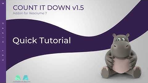 COUNT IT DOWN v1.5 Update & Quick Tutorial