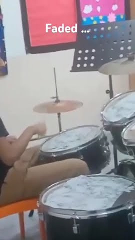 Drum cover of faded #instrumental #music #drumcover #drumsmusic #drums