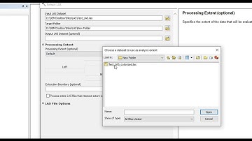 Extract LAS Tool | Data Management Tools | LAS Dataset | 3D Analyst ArcToolbox