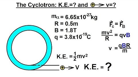 Physics 43  Magnetic Forces on Moving Charges (21 of 26) The Cyclotron
