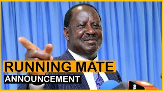 Update! Raila Announcing his Running Mate, Here are the Top Four Favorites| News 54