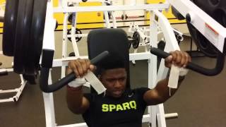 Greg Harvey Jr pressing 275