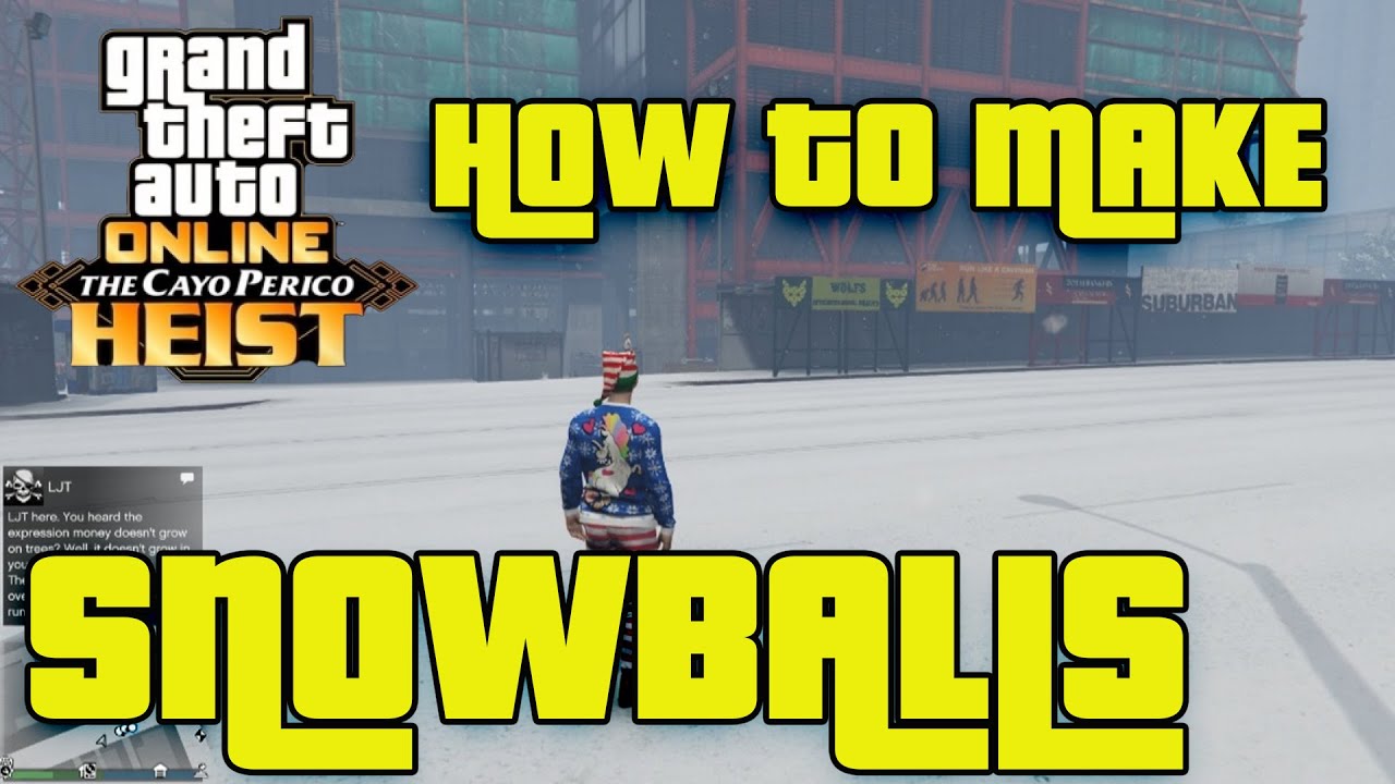 HOW TO PICK UP SNOW IN GTA 5 ONLINE DURING THE GTA ONLINE FESTIVE 