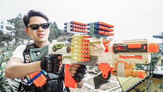 LTT Nerf War : Captain SEAL X Warriors Nerf Guns Fight Crime Group Dr Ken Arrest Crazy Boss