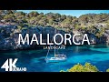 Flying over mallorca 4k u relaxing music along with beautiful natures  4k