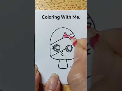 Coloring​a​cute​Heart​13. ระบายสี​เค้ก​วันเกิด​น่ารัก​ๆ​ 