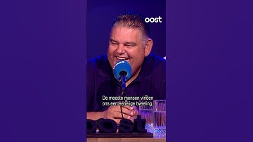 Thumbnail of Frans Bauer and Django Wagner celebrate during the 100th radio broadcast of Bas & Bert #rtvoost