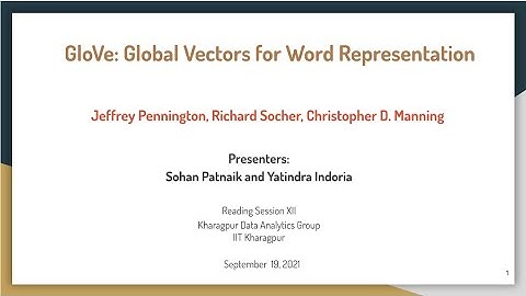 KRS Ep12: GloVe: Global Vectors for Word Representation