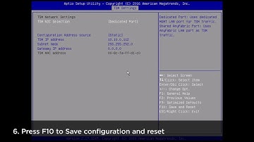 How to configure a network address within ThinkServer System Manager