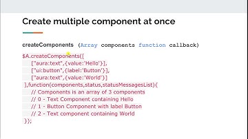 Lightning Advance Development   Dynamically Creating Components