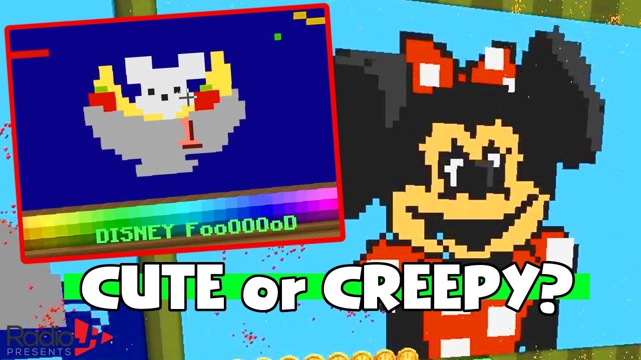 Creepy Disney In Minecraft Pixel Painters With Gamer Chad Youtube - roblox work at a pizza place we quit radiojh games dollastic plays