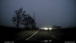 UK Motorways in 4k - M69 J2 to M1 J21 at crack of sparrows