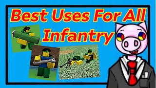 The Pros Of Using Every Infantry In Noobs In Combat, Roblox
