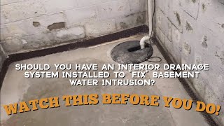 Basement interior drain systems  what you need to know before spending your $$$