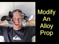 Modifying and cupping a propeller repair