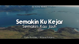 Download Lagu Slow Remix !! Semakin Ku Kejar Semakin Kau Jauh - Five Minutes - (Gilang Project Remix) MP3
