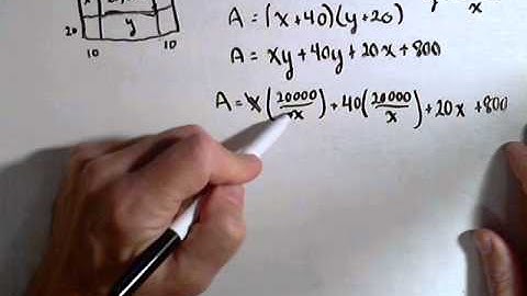 Constrained Optimization Problem Using Derivatives - Application
