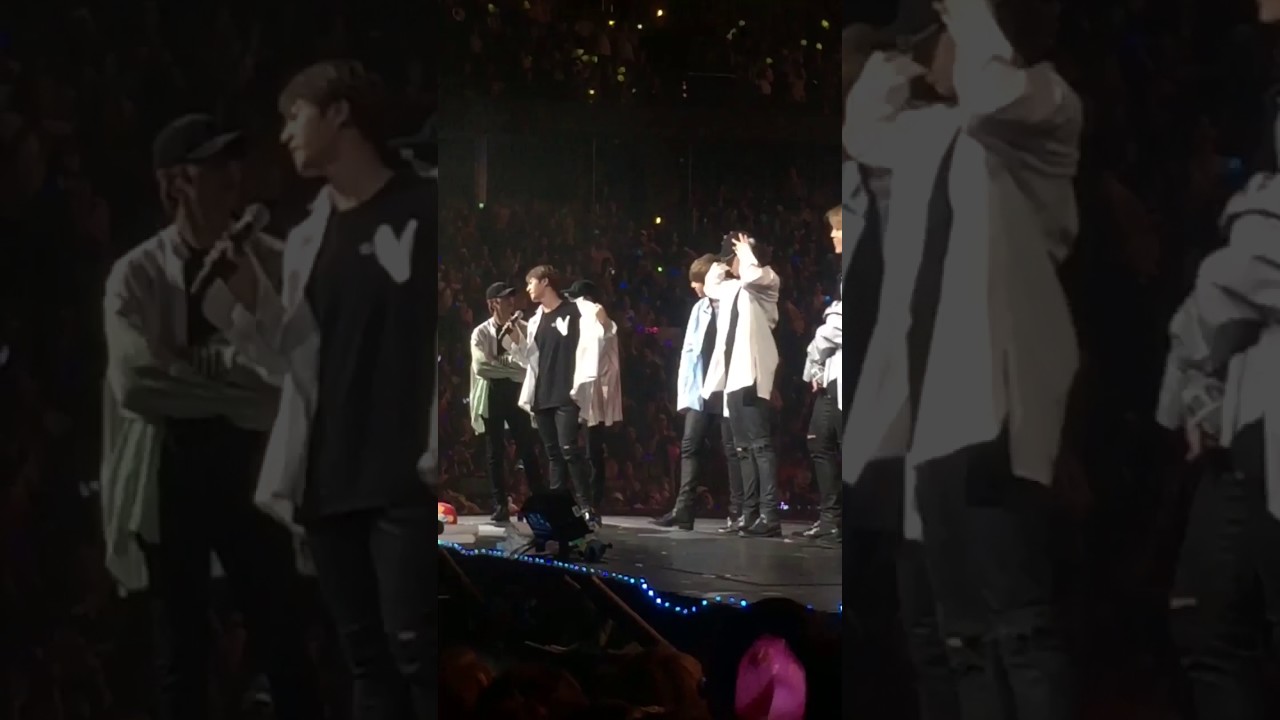 [170402] BTS The Wings Tour in Anaheim Day 2 Ending - Last Talk (Jin Focus) - YouTube