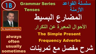 Frequency Adverbs/ Present Simple/  Part 2 /Grammar/Tenses الأحوال المعبرة عن التكرار