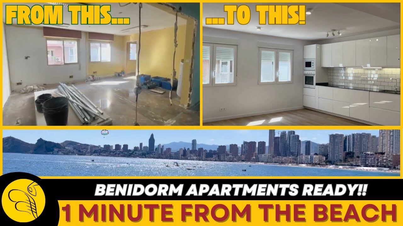 Интерьер двух потрясающих апартаментов на берегу моря в Бенидорме 🌊 (фото до и после)
