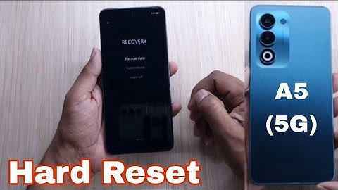 Oppo A5 5G Full Reset
