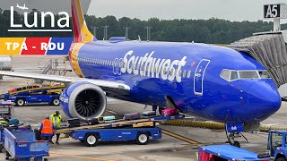 Southwest Airlines Boeing 737 MAX 8 Flight From Tampa to Raleigh-Durham