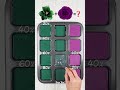 Teal to Orchid: Four Mixed Color Shades #colormixing #colorconcept #colorpalette #satisfying #asmr