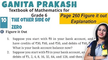 The Other Side of Zero | Class 6 Math Chapter 10 Ganita Prakash | Page 260 Figure it out Explanation