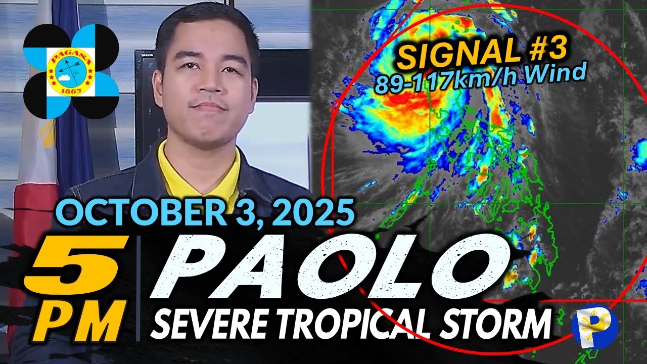 Bagyong PAOLO Wala Nang Signal #4, Nakalampas na sa Kalupaan ng Northern Luzon