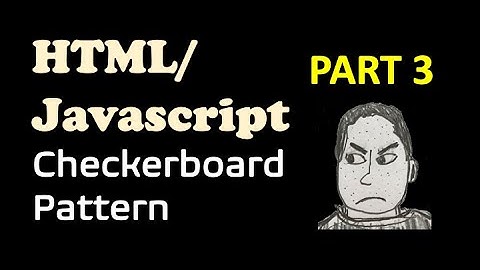 HTML, Javascript- Create a checkerboard pattern