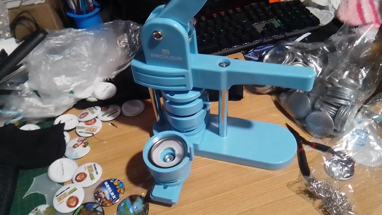 Máquina de bottons mercolour fazendo adaptor para insumos brasileiro de alumínio Problema resolvido