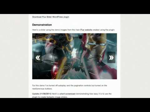 Flux Slider WordPress plugin (IE fallback)