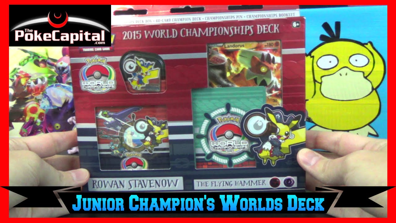 Pokemon Cards 2015 World Championships The Flying Hammer Deck Opening  Junior Champion