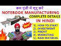 कम पूँजी में शुरू करें खुद की मशीन👌| NOTEBOOK MAKING MACHINE📚|खरीदें✅(SUKHRAJ MECHANICAL WORKS.)से✅👌