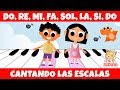  cantando las escalas  do re mi fa sol la si do  hidino canciones para nios