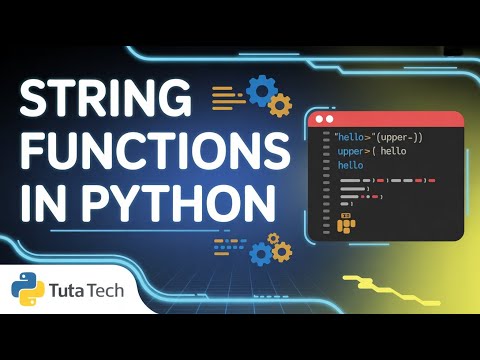 String Handling Functions in Python | Python String Methods Explained with Example | Python Tutorial