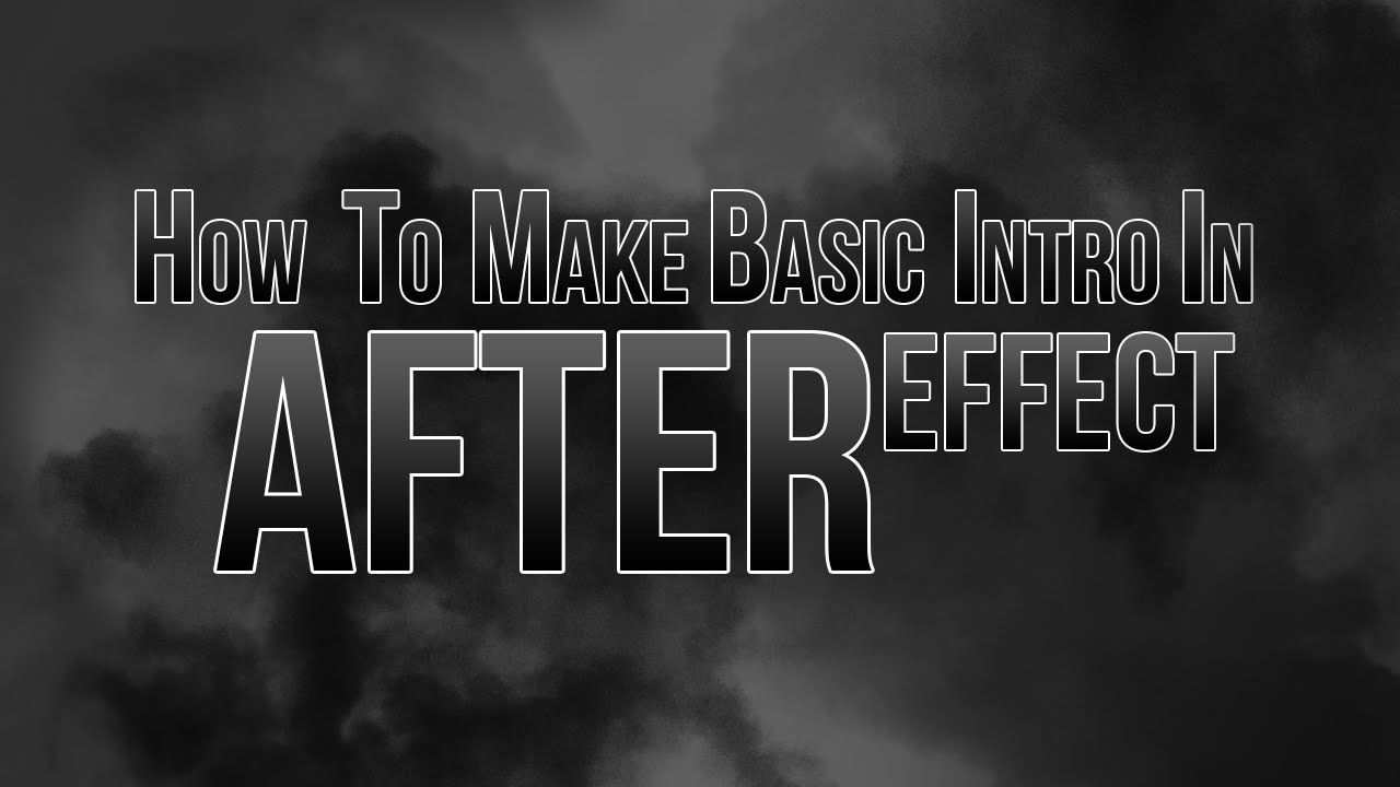 (TH) How to make basic intro in after effect #2 - YouTube