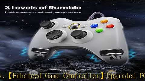 VOYEE PC Controller, Wired Controller Compatible with Microsoft Xbox 360 & Slim/PC Windows 10/8/7,