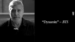 George Clooney Dramatic reading of 'Dynamite' By BTS | W Magazine screenshot 3