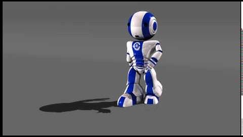 ROBOT WALK CYCLE ANIMATION