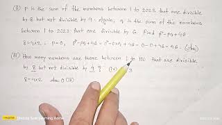 262.iii,iv. Divisibility | BDMO - 2023 | Bangladesh Math Olympiad Question Solutions | 01612-011182 