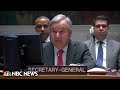 U.N. chief calls for a cease-fire as Israel-Hamas war continues