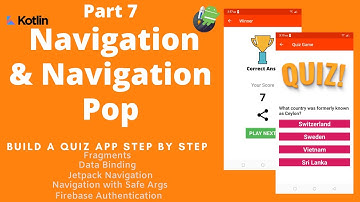 Simple Quiz App - Navigation & Navigation Pop behavior