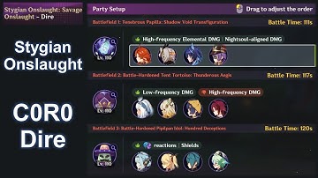 [5.8 Stygian Onslaught] C0R0 5★ Dire Clear