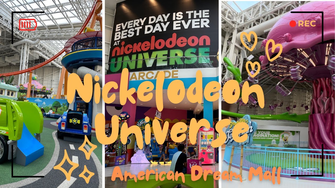 Nickelodeon Universe Theme Park American Dream Mall in New Jersey - YouTube