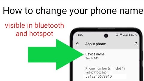 how to change device name on android mobile