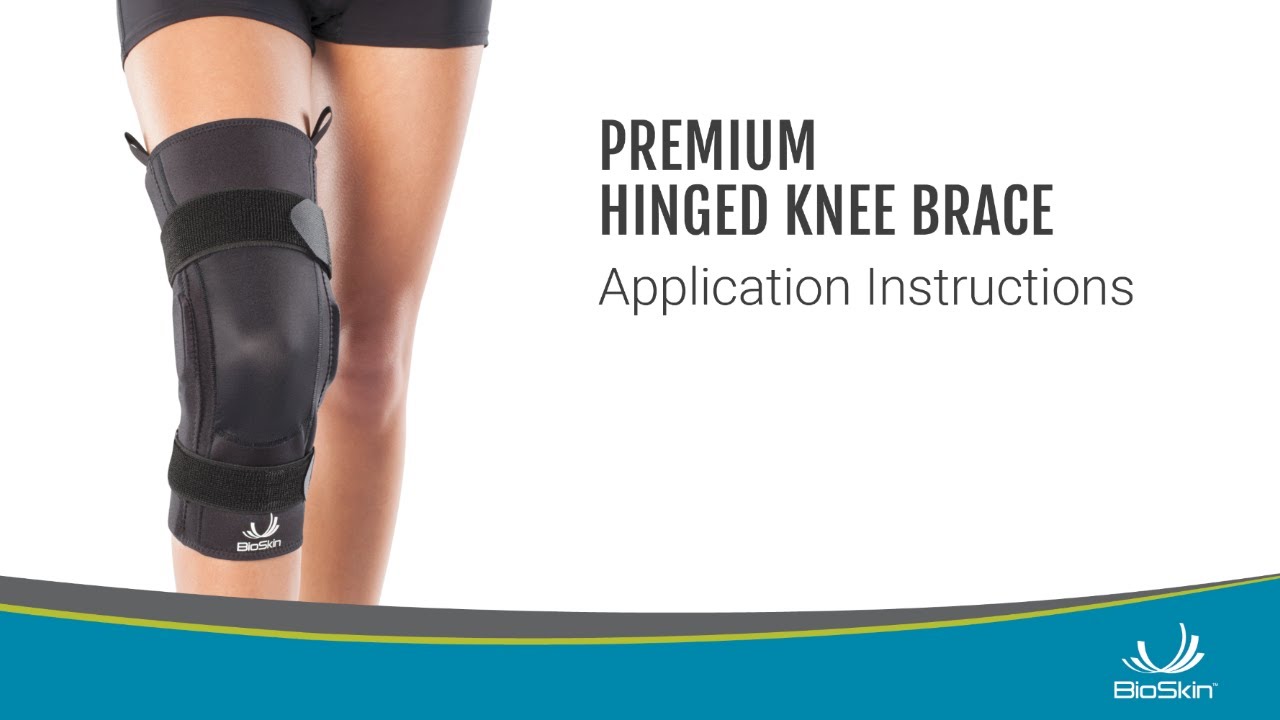 Premium Hinged Knee Brace Application Instructions - YouTube