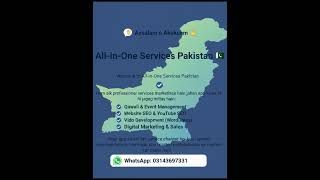 All Services in One Place | Pakistan#AllInOneServices #DigitalServices #EventServices #SEO #