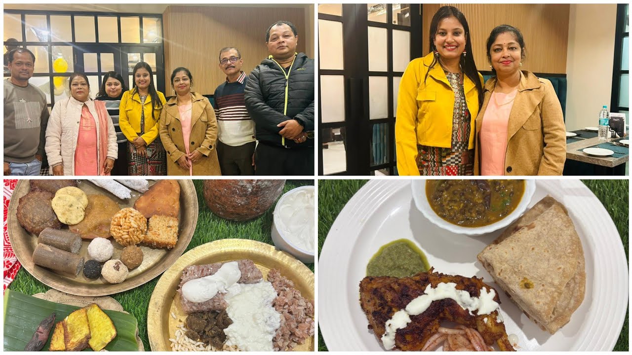 মোৰ বিহুৰ আয়োজন , চিনি পাইছেনে কাক লগ পালোঁ / pan fried chicken